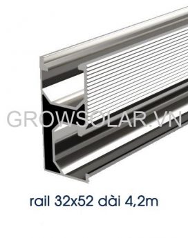 Thanh rail nhôm 32x52 dài 4m2