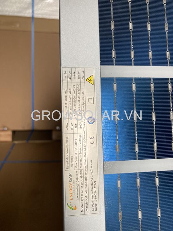 Energy-Gap-2 Pin năng lượng mặt trời Energy Gap 420-430Wp