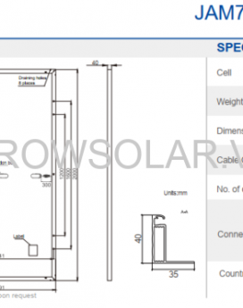 Pin JA Solar 325W JAM72S03